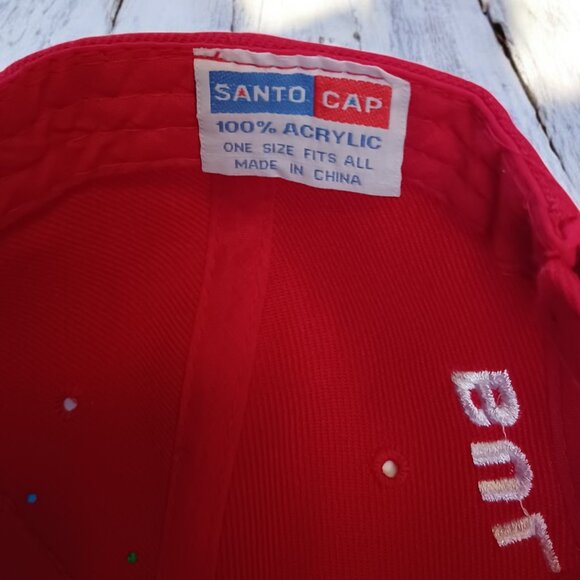 Santo Red Bulldog Baseball Cap NWOT – One Size, Velcro Adjustable, Unisex - Picture 10 of 10